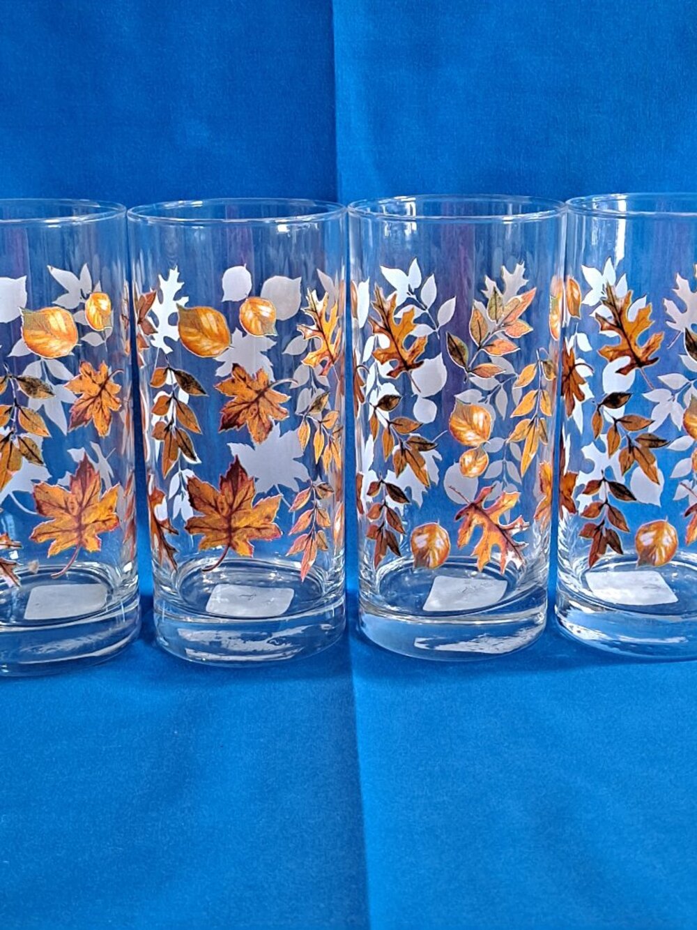Set 4 Royal Norfolk Drinking Glasses These are the Fall Pumpkin Pattern These ha